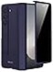 Miimall for Z Fold 6 Case with Privacy Screen Protector Military Grade Drop Protection Builtin Adjustable Kickstand Magnetic Hinge Protection Shockproof Phone Case for Galaxy Z Fold 6 5G Navy