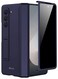 Miimall for Z Fold 6 Case with Privacy Screen Protector Military Grade Drop Protection Builtin Adjustable Kickstand Magnetic Hinge Protection Shockproof Phone Case for Galaxy Z Fold 6 5G Navy