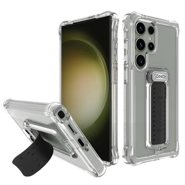 Scooch for Samsung Galaxy S23 Ultra Case with Stand Wingman with 100 Coverage 5in1 Kickstand Case Military Grade Drop Protection PopOut Kickstand Phone Grip Car Mount