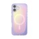 PopSockets iPhone 16 Plus Phone Case with MagSafe Wireless Charging Compatible Purple Aura