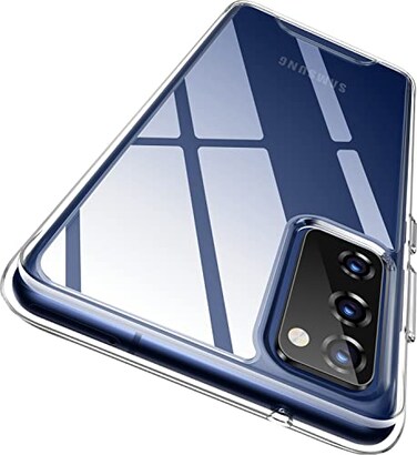 Rayboen for Samsung Galaxy S20 FE Case Crystal Clear Designed Shockproof Protection Phone Case Transparent Hard PC Back Flexible TPU Sleek Light and Durable Cover for Galaxy S20 FE 5G