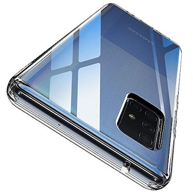 ANNSD Phone Case for Samsung A71 5G SeriesMilitaryGrade Drop Protection Scratch Resistant Anti Slip Crystal Clear Soft TPU Slim Fit CaseNOT Fit with A71 4G SMA715FDSClear