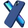 ORNARTO Compatible with iPhone 13 Case 61 Slim Liquid Silicone 3 Layers Full Covered Soft Gel Rubber Phone Case Protective Cover 61 InchRoyal Blue