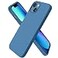 ORNARTO Compatible with iPhone 13 Case 61 Slim Liquid Silicone 3 Layers Full Covered Soft Gel Rubber Phone Case Protective Cover 61 InchBlue