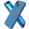 ORNARTO Compatible with iPhone 13 Case 61 Slim Liquid Silicone 3 Layers Full Covered Soft Gel Rubber Phone Case Protective Cover 61 InchBlue