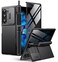 BERFY for Z Fold 6 Case with Screen Protector Builtin S Pen Holder Slide Camera Cover Hidden Kickstand Full Body Shockproof Slim Phone Case for Samsung Galaxy Z Fold 6 Black