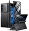 BERFY for Z Fold 6 Case with Screen Protector Builtin S Pen Holder Slide Camera Cover Hidden Kickstand Full Body Shockproof Slim Phone Case for Samsung Galaxy Z Fold 6 Black