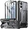 Poetic Spartan Case for Galaxy S25 Edge 67 Slide Camera Cover Screen Protector Works with Fingerprint ID Military Grade Rugged Shockproof S25 Edge Phone Case with Kickstand Metallic Gun Metal