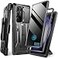 TONGATE for Samsung Galaxy S23 Ultra Case Builtin Slide Camera Cover Screen Protector 2 Front FrameMilitary Grade Shockproof S23 Ultra Phone Case with Kickstand BeltClip 68Privacy Black