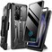 TONGATE for Samsung Galaxy S23 Ultra Case Builtin Slide Camera Cover Screen Protector 2 Front FrameMilitary Grade Shockproof S23 Ultra Phone Case with Kickstand BeltClip 68Privacy Black