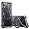 OATSBASF Minimalist Phone Case Compatible with iPhone 15 Pro Max 67 360 Rotation Kickstand Aluminum Metal Frameless Design Bumper Z Case Protective Shock Grade Shell Black