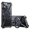 OATSBASF Minimalist Phone Case Compatible with iPhone 15 Pro Max 67 360 Rotation Kickstand Aluminum Metal Frameless Design Bumper Z Case Protective Shock Grade Shell Black