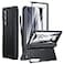 Kaiiecal for Z Fold 6 Case with S Pen HolderNo Pen Shockproof Rugged Hidden Stand Hinge Protection Wireless Charging Builtin HD Screen Protector Phone Case for Galaxy Z Fold6 Black