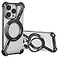 OATSBASF Minimalist Phone Case Compatible with iPhone 16 Pro Max 69 360 Rotation Kickstand Aluminum Metal Frameless Design Bumper Z Case Protective Shock Grade Shell Black