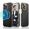 LOHASIC Magnetic Designed for iPhone 14 Pro Case Classic Leather Compatible with MagSafe with Microfiber Lining Full Body Protective Phone Cases for iPhone 14 Pro 61 inch Black Gold