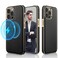 LOHASIC Magnetic Designed for iPhone 14 Pro Case Classic Leather Compatible with MagSafe with Microfiber Lining Full Body Protective Phone Cases for iPhone 14 Pro 61 inch Black Gold