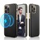 LOHASIC Magnetic Designed for iPhone 14 Pro Case Classic Leather Compatible with MagSafe with Microfiber Lining Full Body Protective Phone Cases for iPhone 14 Pro 61 inch Black Gold