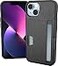 Smartish iPhone 14 Wallet Case Wallet Slayer Vol 2 Slim Protective Credit Card Holder wKickstand Drop Tested Hidden Card Slot Cover Compatible wApple iPhone 14 Black Tie Affair