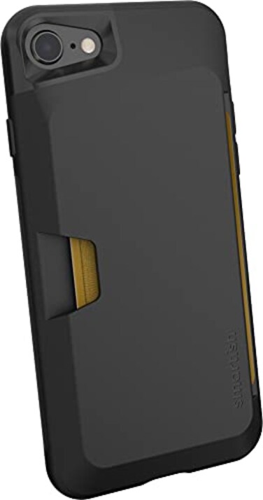 Smartish iPhone 78 SE Wallet Case Wallet Slayer Vol 1 Slim Protective Credit Card Holder Drop Tested Hidden Credit Card Slot Cover for Apple iPhone 78 SE Black Tie Affair