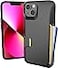 Smartish iPhone 13 Wallet Case Wallet Slayer Vol 1 Slim Protective Credit Card Holder Drop Tested Hidden Credit Card Slot Cover for Apple iPhone 13 Black Tie Affair