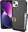 Smartish Wallet Case Wallet Slayer Vol 1 Slim Protective Credit Card Holder Drop Tested Hidden Credit Card Slot Cover for Apple iPhone 14 Plus Black Tie Affair