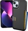 Smartish iPhone 14 Wallet Case Wallet Slayer Vol 1 Slim Protective Credit Card Holder Drop Tested Hidden Credit Card Slot Cover for Apple iPhone 14 Black Tie Affair