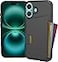 Smartish iPhone 16 Wallet Case Wallet Slayer Vol 1 Slim Protective Credit Card Holder Drop Tested Hidden Credit Card Slot Cover for Apple iPhone 16 Black Tie Affair
