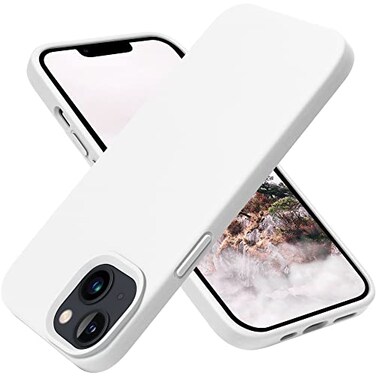 OTOFLY Designed for iPhone 13 Case Silicone Shockproof Slim Thin Phone Case for iPhone 13 61 inch White