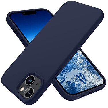 OTOFLY Designed for iPhone 14 Plus Case Silicone Shockproof Slim Thin Phone Case for iPhone 14 Plus 67 inch Midnight Blue