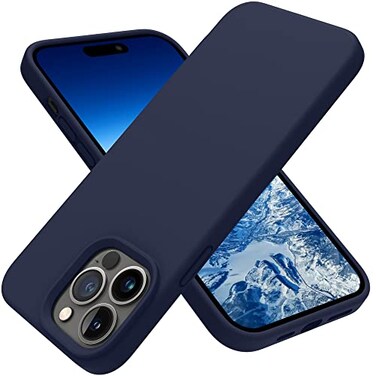 OTOFLY Designed for iPhone 14 Pro Max Case Silicone Shockproof Slim Thin Phone Case for iPhone 14 Pro Max 67 inch Midnight Blue