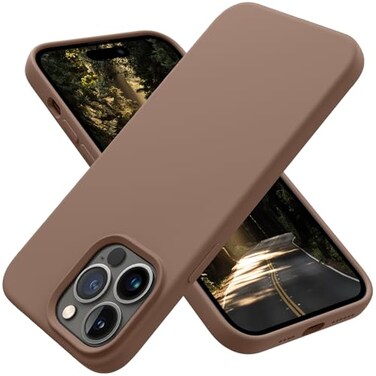 OTOFLY Designed for iPhone 14 Pro Max Case Silicone Shockproof Slim Thin Phone Case for iPhone 14 Pro Max 67 inch Light Brown