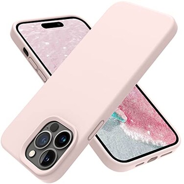 OTOFLY Designed for iPhone 14 Pro Case Silicone Shockproof Slim Thin Phone Case for iPhone 14 Pro 61 inch Chalk Pink