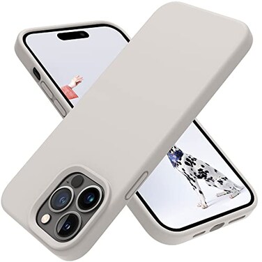 OTOFLY Designed for iPhone 14 Pro Case Silicone Shockproof Slim Thin Phone Case for iPhone 14 Pro 61 inch Stone