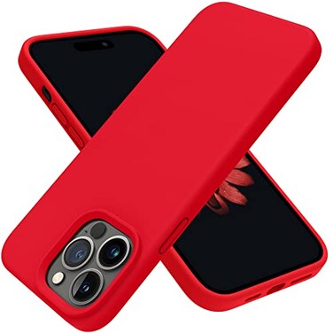 OTOFLY Designed for iPhone 14 Pro Case Silicone Shockproof Slim Thin Phone Case for iPhone 14 Pro 61 inch Red