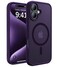 CAHEJILU Magnetic for iPhone 16 CaseCompatible with MagSafeMilitary Grade Drop Protection AntiFingerprint Translucent Matte Shockproof Protective Case for iPhone 16 Phone Case 61Deep Purple