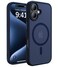 CAHEJILU Magnetic for iPhone 16 CaseCompatible with MagSafeMilitary Grade Drop Protection AntiFingerprint Translucent Matte Shockproof Protective Case for iPhone 16 Phone Case 61Deep Blue