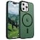 SUPFINE Magnetic for iPhone 15 Pro Max Case Compatible with MagSafe Military Grade Drop Protection Slim Translucent Matte Shockproof with AntiFingerprint Phone Case Forest Green