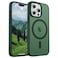 SUPFINE Magnetic for iPhone 15 Pro Max Case Compatible with MagSafe Military Grade Drop Protection Slim Translucent Matte Shockproof with AntiFingerprint Phone Case Forest Green