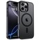 SUPFINE Magnetic for iPhone 16 Pro Max Case Compatible with MagSafe Military Grade Drop Protection Translucent Matte Shockproof Phone Cover Black