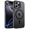 SUPFINE Magnetic for iPhone 16 Pro Max Case Compatible with MagSafe Military Grade Drop Protection Translucent Matte Shockproof Phone Cover Black