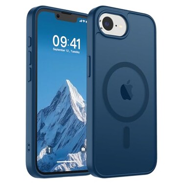 SUPFINE Magnetic for iPhone 17e CaseiPhone 16e Case Compatible with MagSafeMilitary Grade Drop Protection Translucent Matte with AntiFingerprint Phone CaseDeep Blue