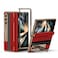 karenDon for Samsung Galaxy Z Fold 4 Phone Case Luxury Premier Genuine LeatherFull Body Hinge ProtectionBuiltin Screen ProtectorKickstand Drop Proof Protective Cover for Z Fold4 Red
