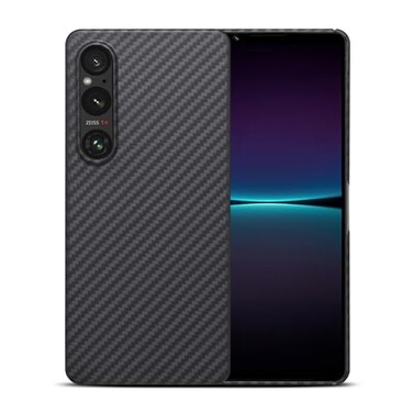 GIMENOHIG Ultra Thin and Lightweight Aramid Carbon Fiber Case for Sony Xperia 1 VI Black
