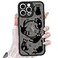 Heaofei Cute Magnetic Case for iPhone 16 Pro Max Case Compatible with MagSafe with Black Cat Cats Pattern Design for Women Girls Boys Soft Bumper Hard Back Kawaii Animal Protective Phone Cover