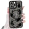 Heaofei Cute Magnetic Case for iPhone 16 Pro Max Case Compatible with MagSafe with Black Cat Cats Pattern Design for Women Girls Boys Soft Bumper Hard Back Kawaii Animal Protective Phone Cover