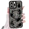 Heaofei Cute Magnetic Case for iPhone 16 Pro Max Case Compatible with MagSafe with Black Cat Cats Pattern Design for Women Girls Boys Soft Bumper Hard Back Kawaii Animal Protective Phone Cover