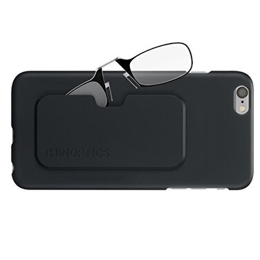 ThinOptics Reading Glasses iPhone 6 Plus or iPhone 6S Plus Case Black Frames 250 Strength