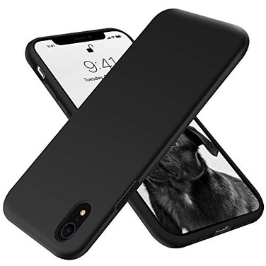 OTOFLY Compatible with iPhone XR CaseSilky and Soft Touch Series Premium Soft Liquid Silicone Rubber FullBody Protective Bumper Case for iPhone XR Black