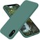 OTOFLY iPhone XR Case Military Grade Drop Protection Premium Soft Liquid Silicone Rubber FullBody Protective Bumper Case for iPhone XR 61 inch Pine Green