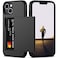 Nvollnoe for iPhone 13 Case with Card Holder Heavy Duty Protective Dual Layer Shockproof Hidden Card Slot Slim Wallet Case for iPhone 13 for WomenMenBlack